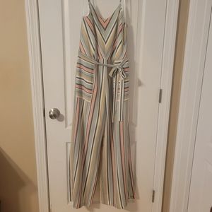 NWT juniors spaghetti strap jumpsuit size L